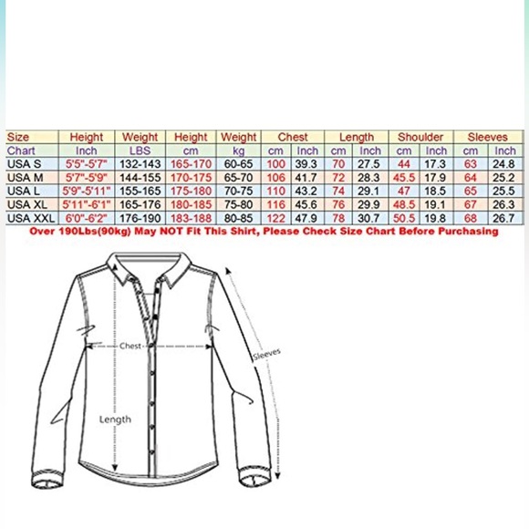 Jeansian Men's Slim Fit Long Sleeves Casual Button Down Dress Shirts-Black/White - Picture 5 of 5